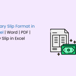 Salary Slip Format Excel