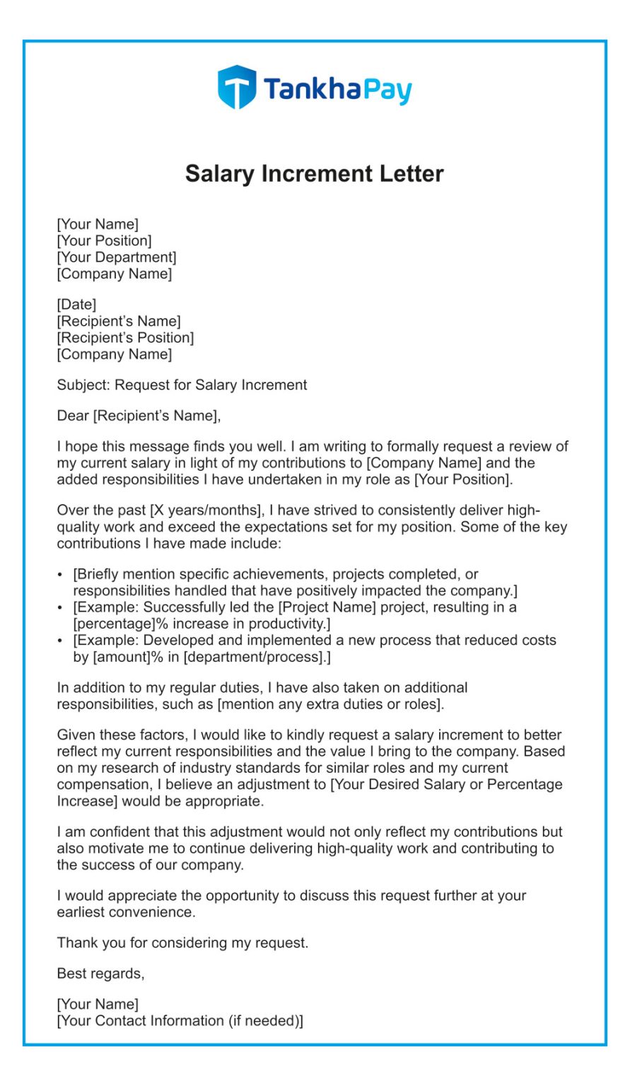 Salary Increment Letter Format & Samples – Complete Guide