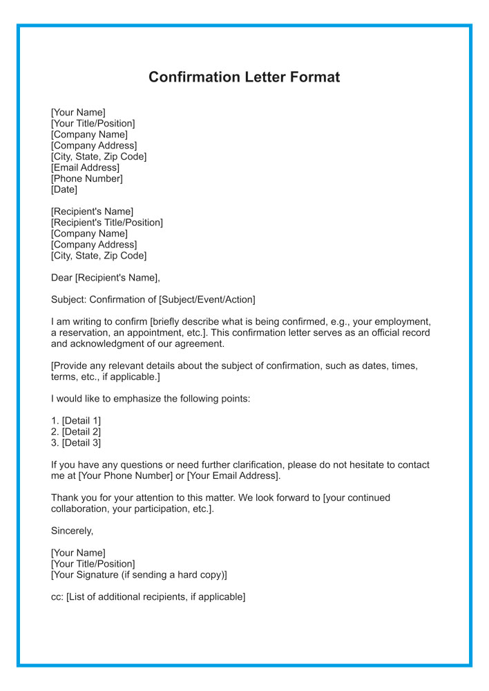What Is Job Confirmation Letter Infoupdate