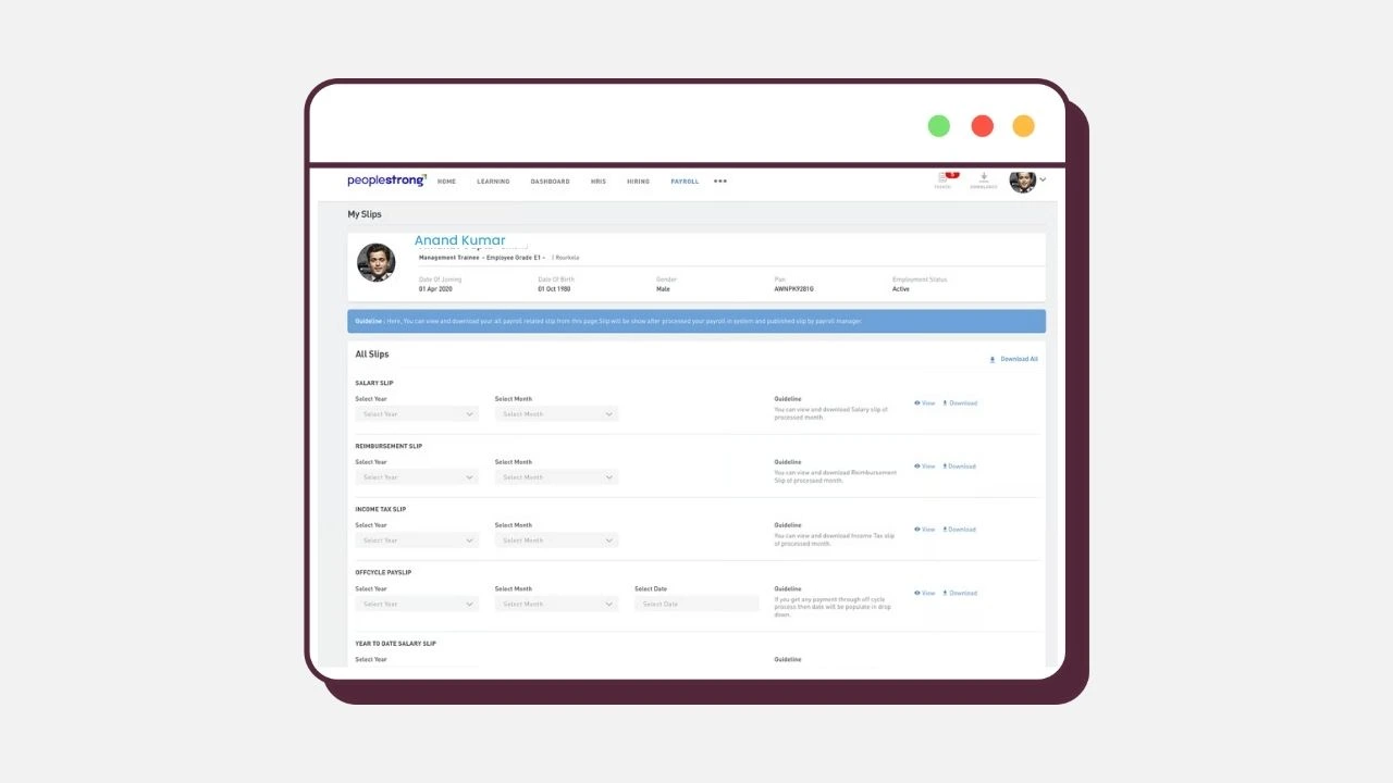 people strong dashboard