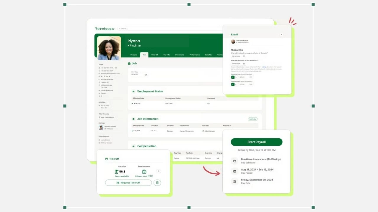 Bamboo HR dashboard