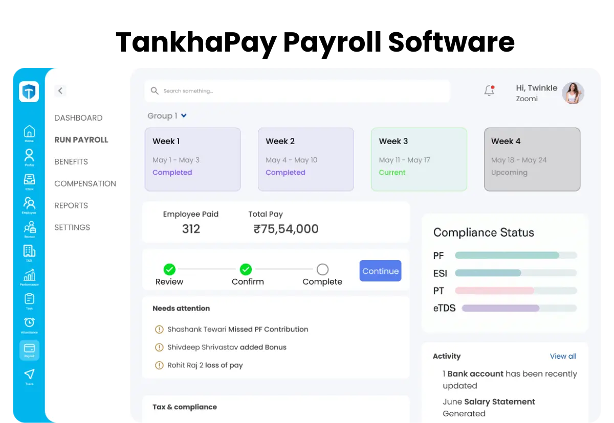 Top Payroll Software in India-TankhaPay