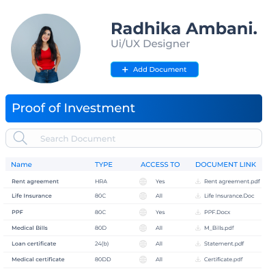 Proof of Investments Management